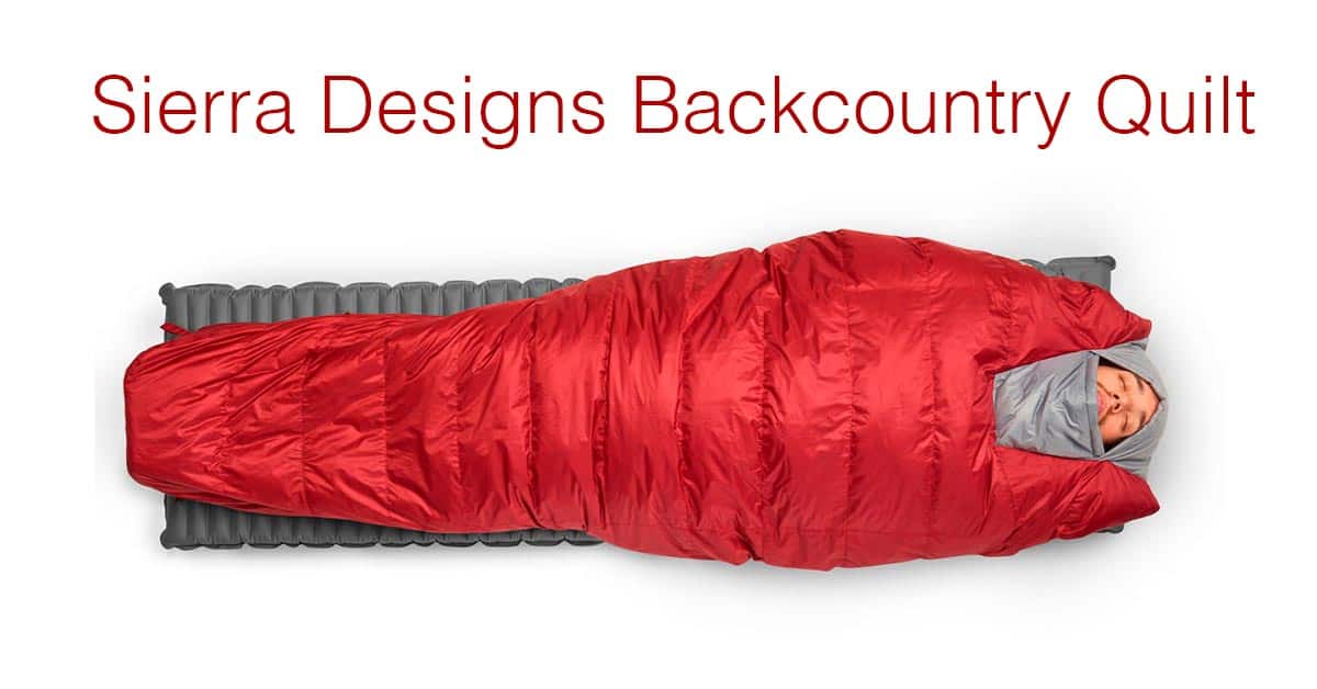 Shedding Pack Weight Sierra Designs Backcountry Quilt
