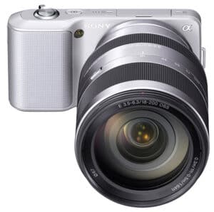 NEX-3-Slv+SEL18200-Front-3Qtr NEX-3-Slv+SEL18200-Front-3Qtr