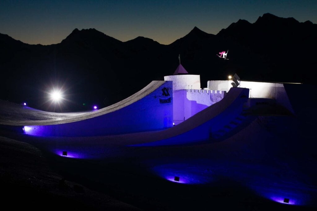 the sunset / night session on the jump